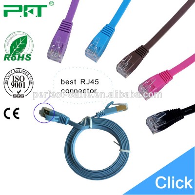 Fire resistant 4pr 24awg utp cat5e twisted pair cable with RJ45 Jack Keystone patch cord